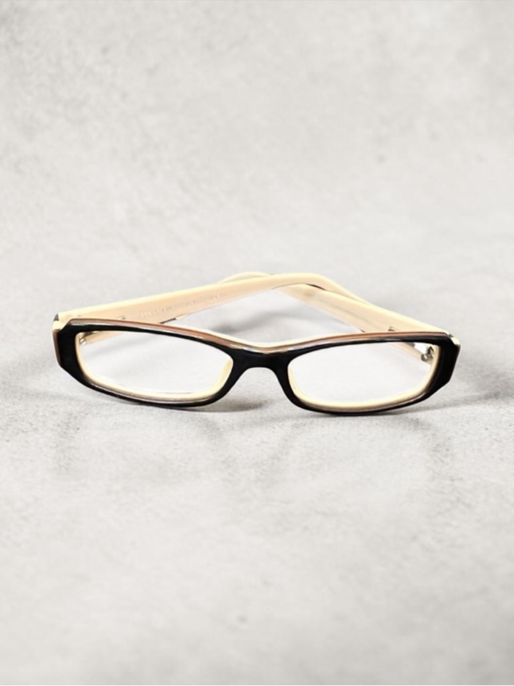 Versace Vintage Black and Tan Eyeglasses MOD 3034-B​